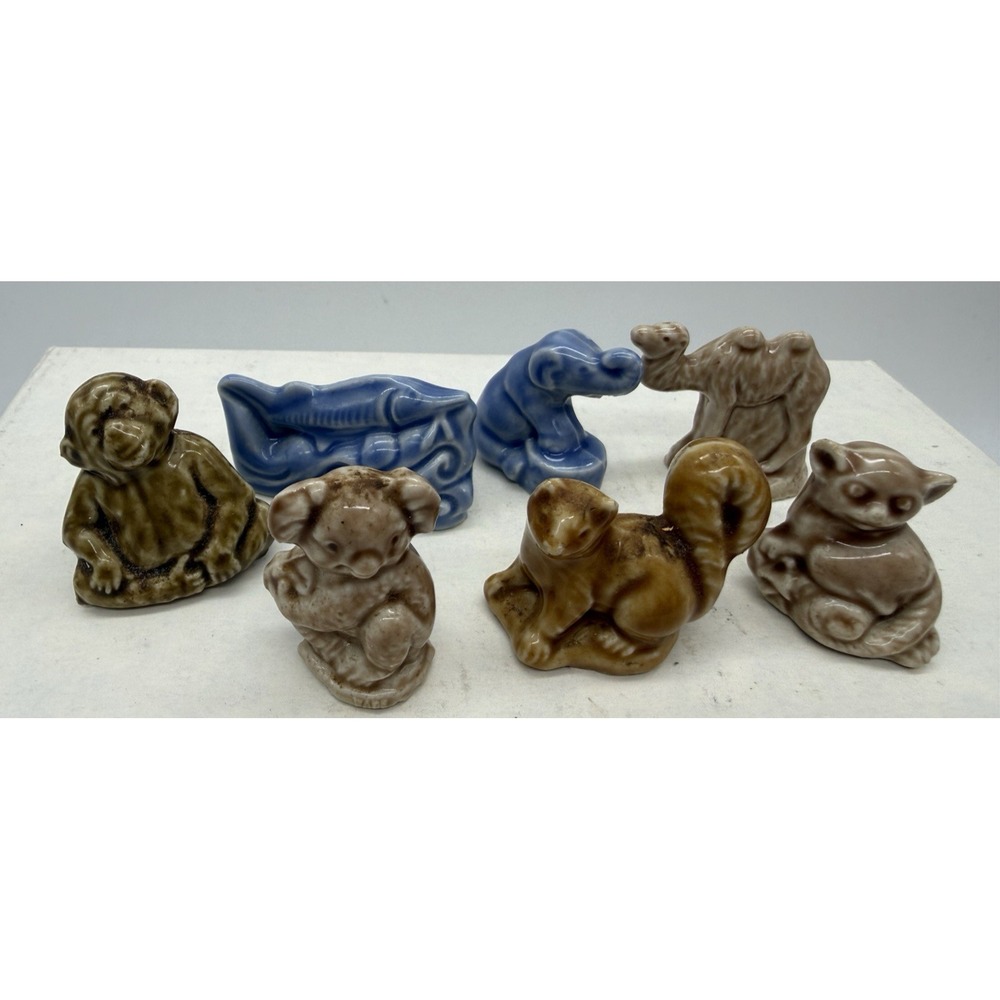 7 Wade Red Rose Tea Ceramic Figures lot of 7 Animals, Koala, Monkey, Elephant,+